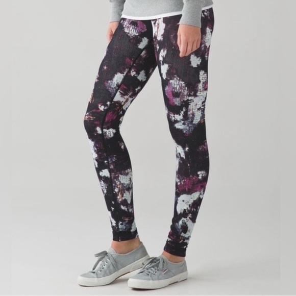 lululemon athletica Pants - Lululemon Wunder Under Pant Leggings Kara Blossom Multi size 4